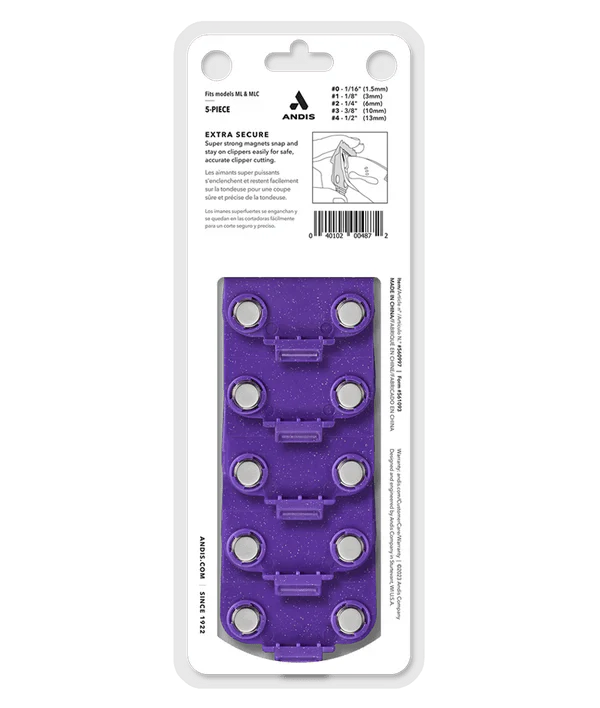 Andis Master Dual Magnetic 5-Piece Attachment Comb Set - Small (#01410)