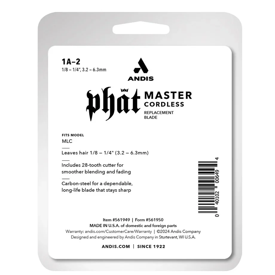 Andis Phat Master Cordless Replacement Blade MLC #561949 - Image 2