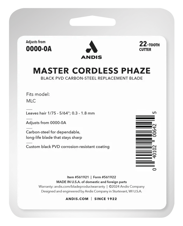 Andis Phaze 22-Tooth Replacement Blade - MLC (561921) - Image 4