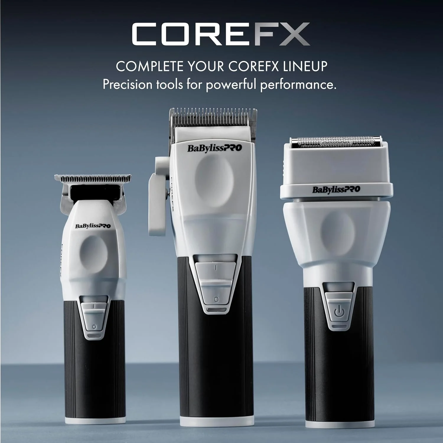 BaBylissPRO CoreFX Clipper, Trimmer & Double Foil Shaver Value Set (FXCLCPK3) - Image 3