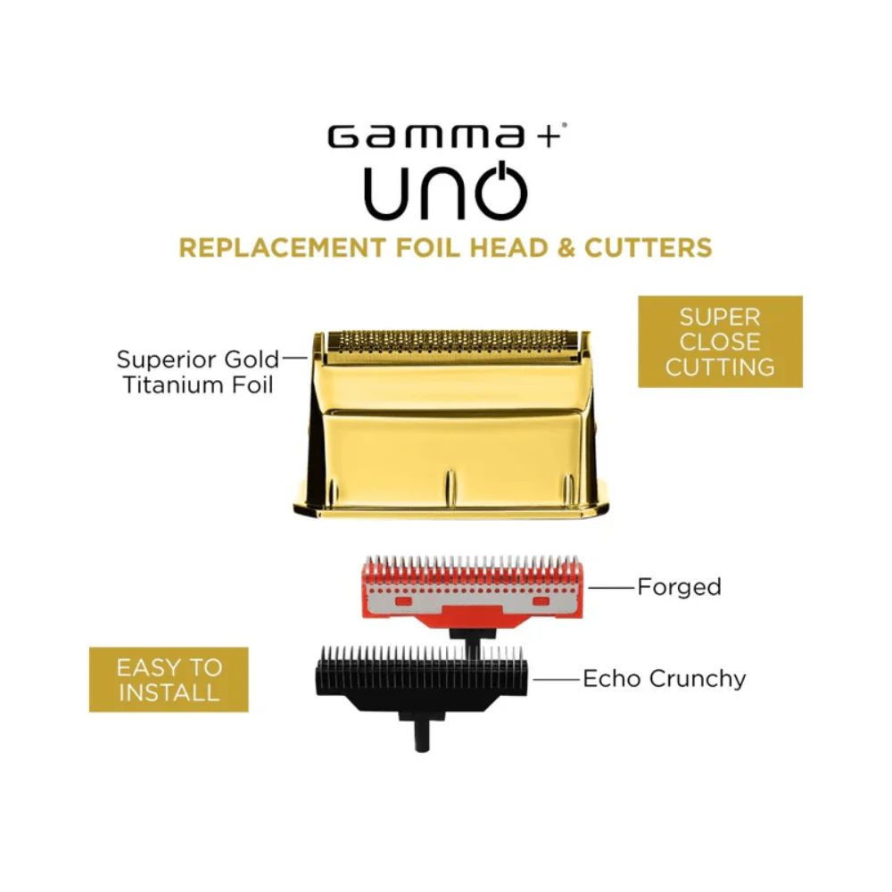 Gamma+ UNO Gold Titanium Foil & Cutter Replacement | GP554G - Image 2