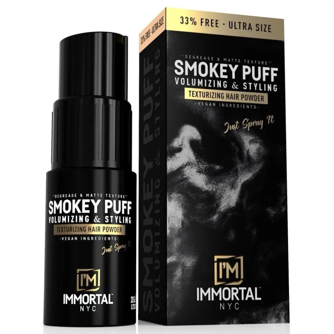 Immortal Smokey Puff – Degrease & Matte Texturizing Hair Powder