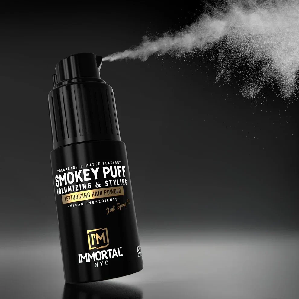 Immortal Smokey Puff – Degrease & Matte Texturizing Hair Powder - Image 2