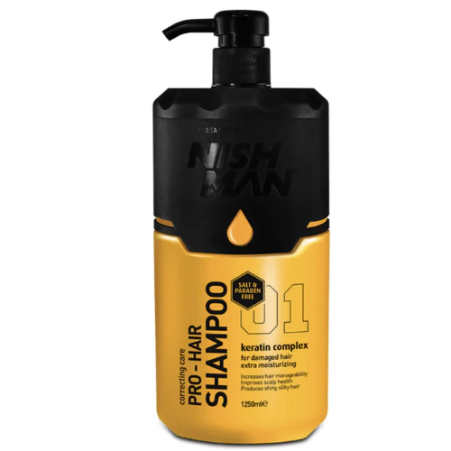 Nishman Pro-Hair Shampoo Keratin Complex 01 1250ml - Image 2
