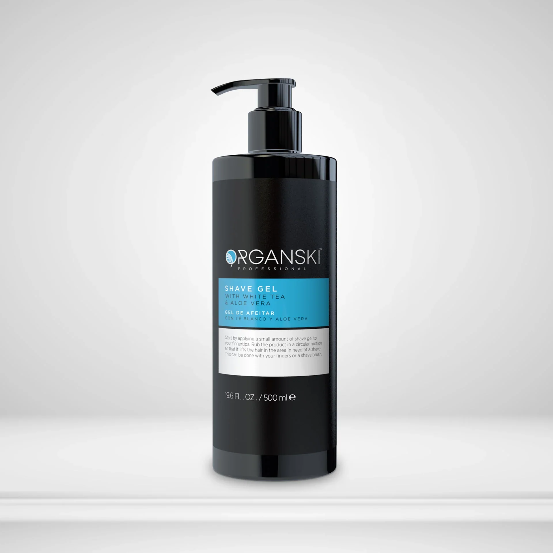 Organski Transparent Shaving Gel – 19.6 fl oz / 500 ml