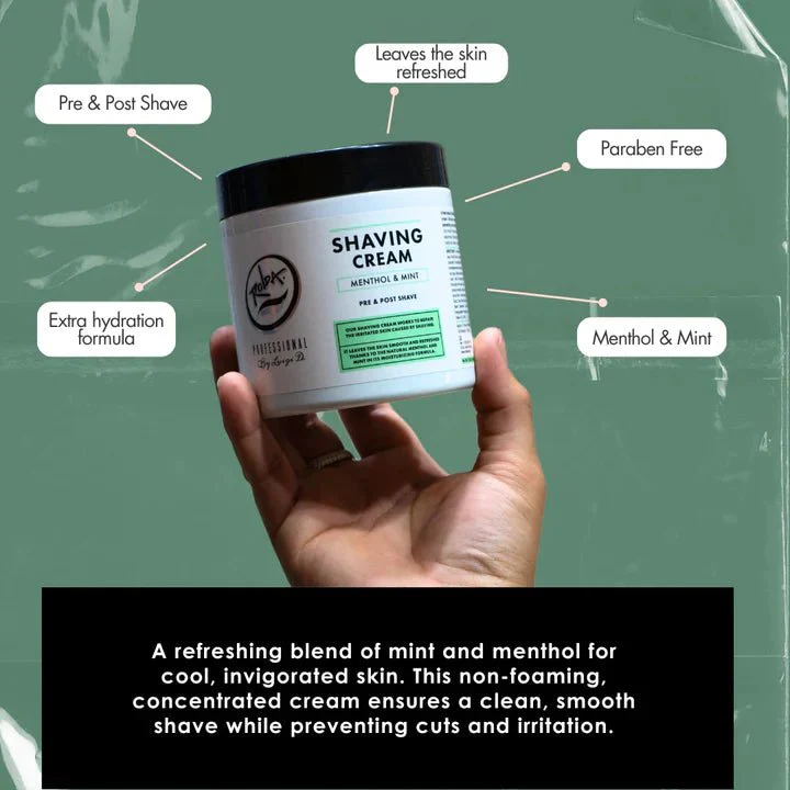 Rolda Menthol & Mint Shaving Cream For Sensitive Skin 500g - Image 4