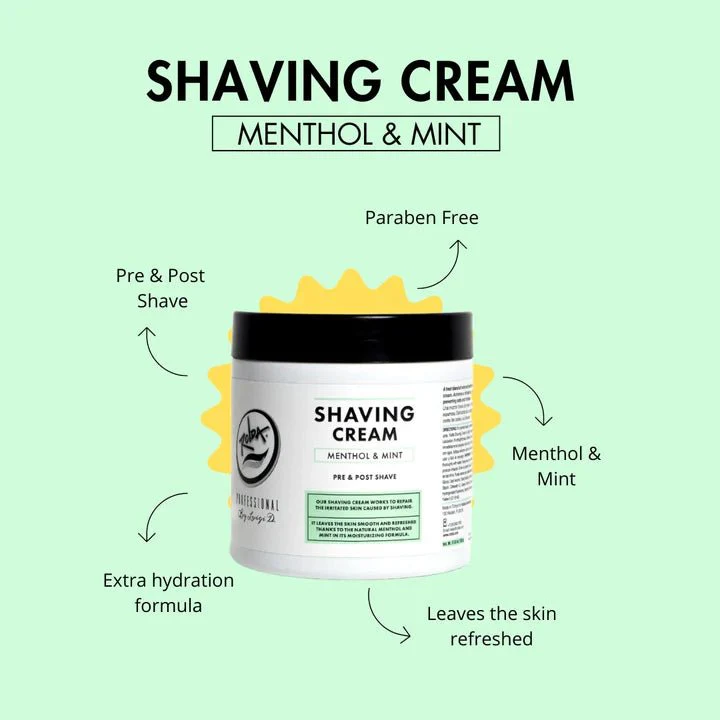 Rolda Menthol & Mint Shaving Cream For Sensitive Skin 500g - Image 5