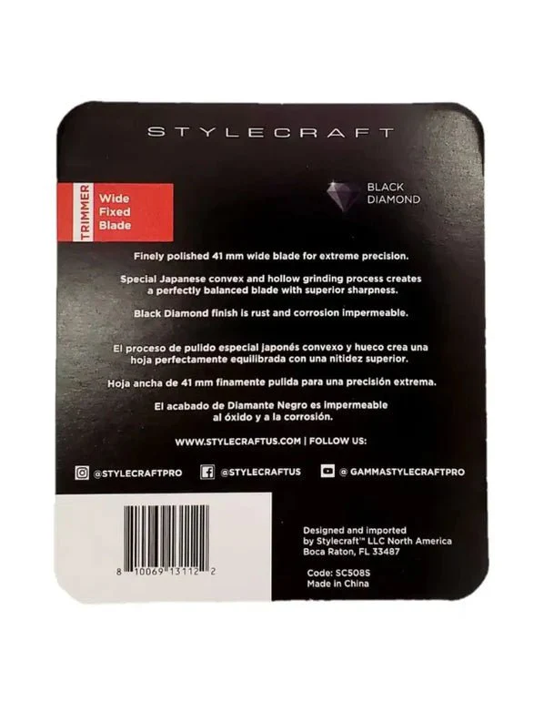 Stylecraft trimmer rep. blade wide fixed black diamond SC508S - Image 5