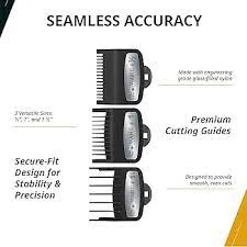 Wahl Premium Metal Black Cutting Guides 3 Pack Set - Image 2